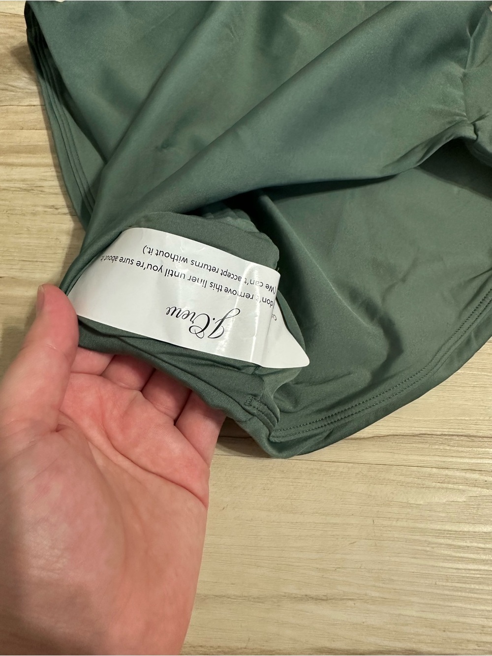 J Crew Simply Sage Green Lana One Piece in Classic Sculpt Womens Size 8 new - Picture 4 of 9